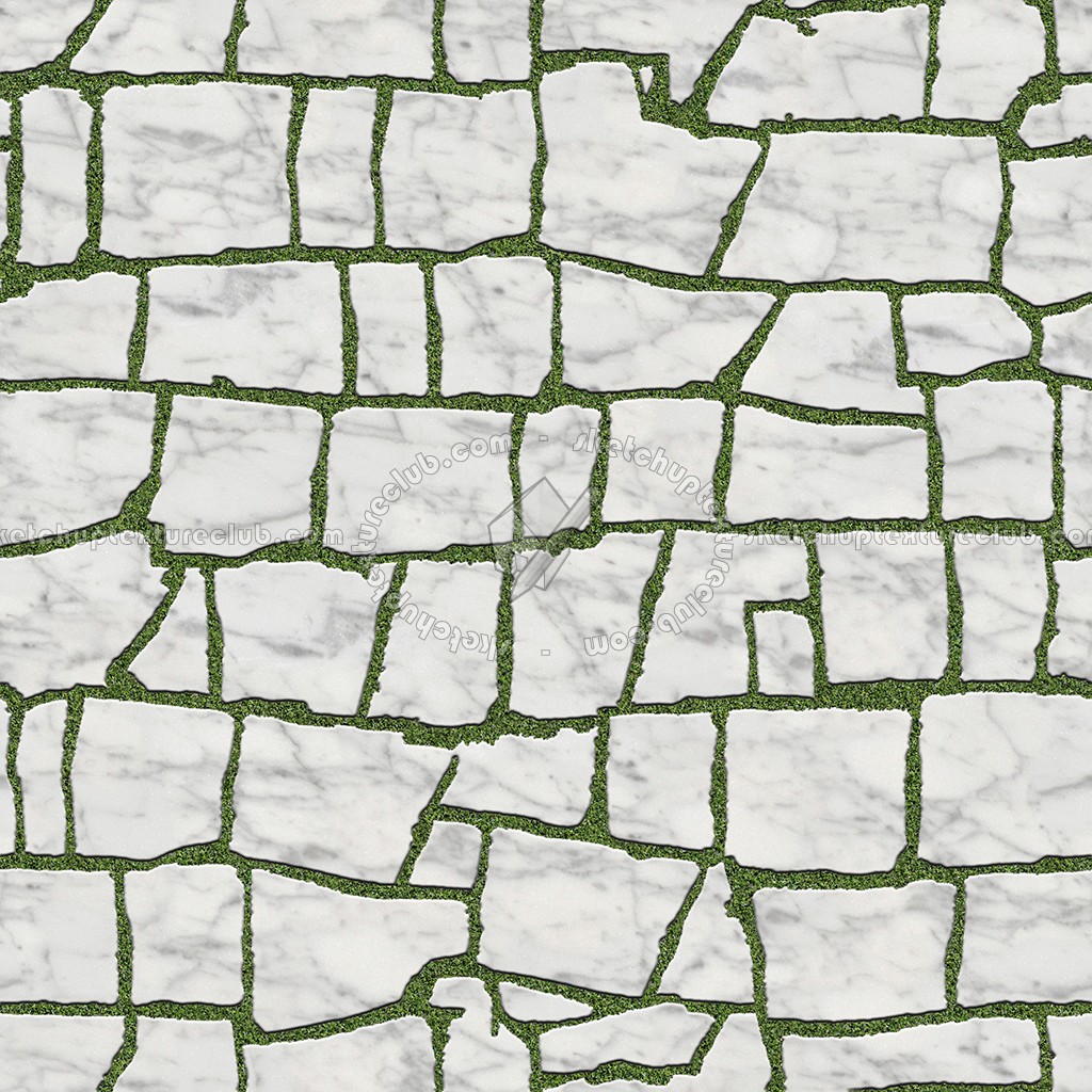 Textures - ARCHITECTURE - PAVING OUTDOOR - Flagstone - Carrara marble paving flagstone texture seamless 05913 (seamless)