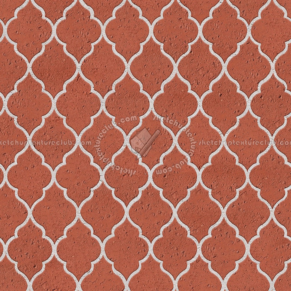 Textures - ARCHITECTURE - PAVING OUTDOOR - Terracotta - Blocks mixed - Paving cotto mixed size texture seamless 06615 (seamless)