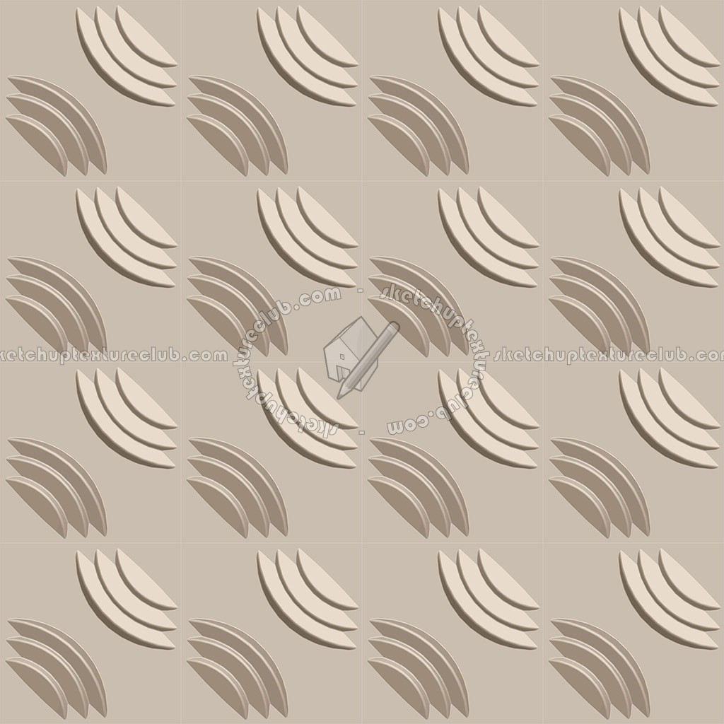 Textures - ARCHITECTURE - DECORATIVE PANELS - 3D Wall panels - Mixed colors - Interior 3D wall panel texture seamless 02766 (seamless)