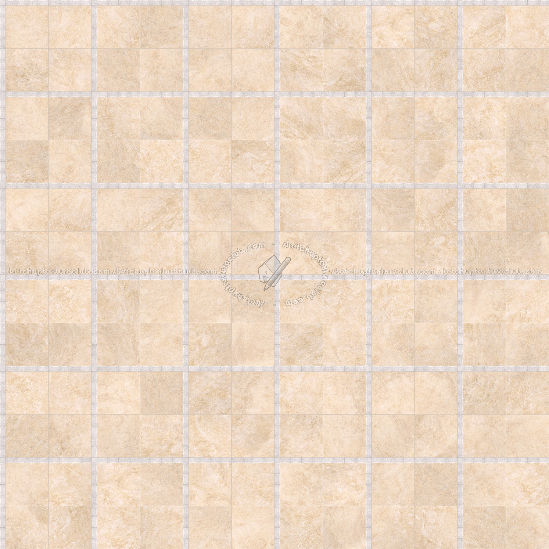 Textures - ARCHITECTURE - TILES INTERIOR - Marble tiles - Travertine - Travertine floor tile texture seamless 14709 (seamless)