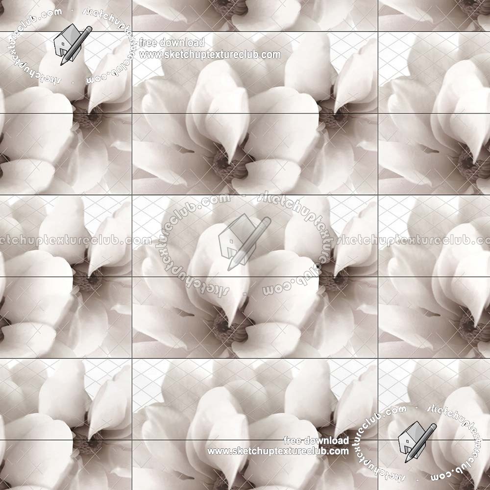 Textures - ARCHITECTURE - TILES INTERIOR - Ornate tiles - Floral tiles - Ceramic floral tiles texture seamless 19212 (seamless)