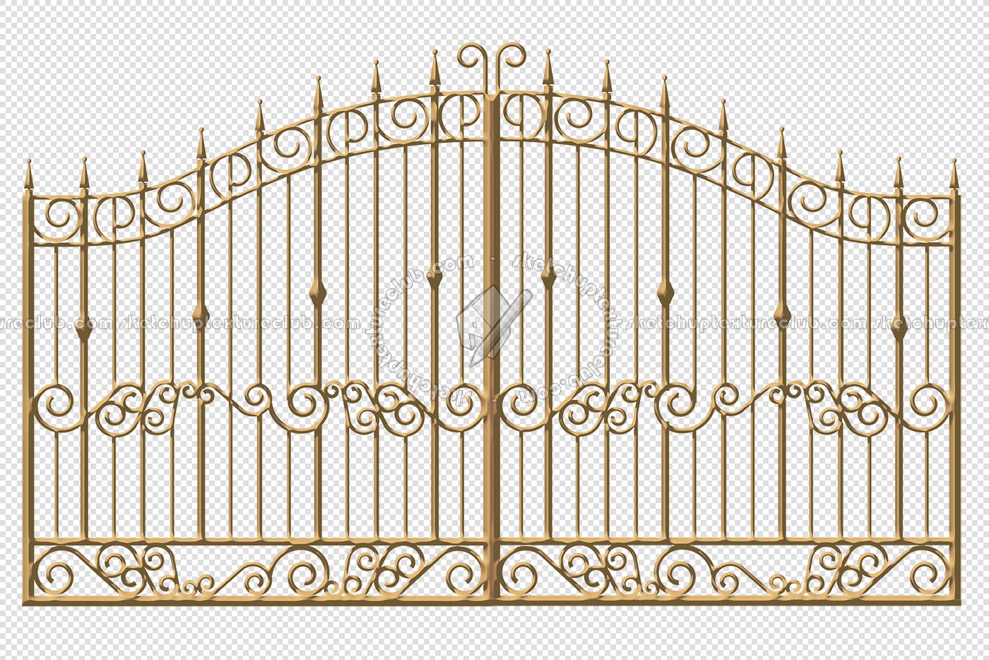 Textures   -   ARCHITECTURE   -   BUILDINGS   -   Gates  - Cut out gold entrance gate texture 18616