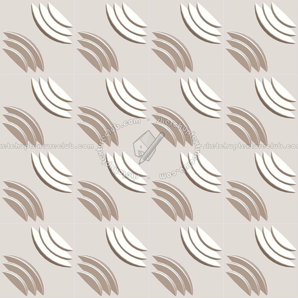 Textures - ARCHITECTURE - DECORATIVE PANELS - 3D Wall panels - Mixed colors - Interior 3D wall panel texture seamless 02767 (seamless)