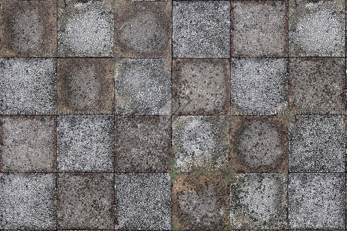 Textures - ARCHITECTURE - PAVING OUTDOOR - Washed gravel - Washed gravel damaged paving outdoor texture seamless 17899 (seamless)
