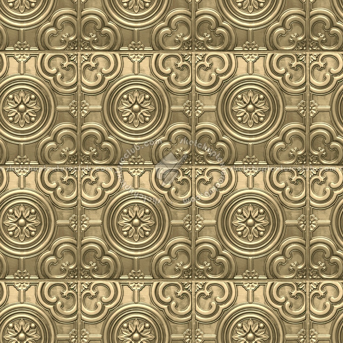 Textures   -   MATERIALS   -   METALS   -   Panels  - Brass metal panel texture seamless 10442 (seamless)