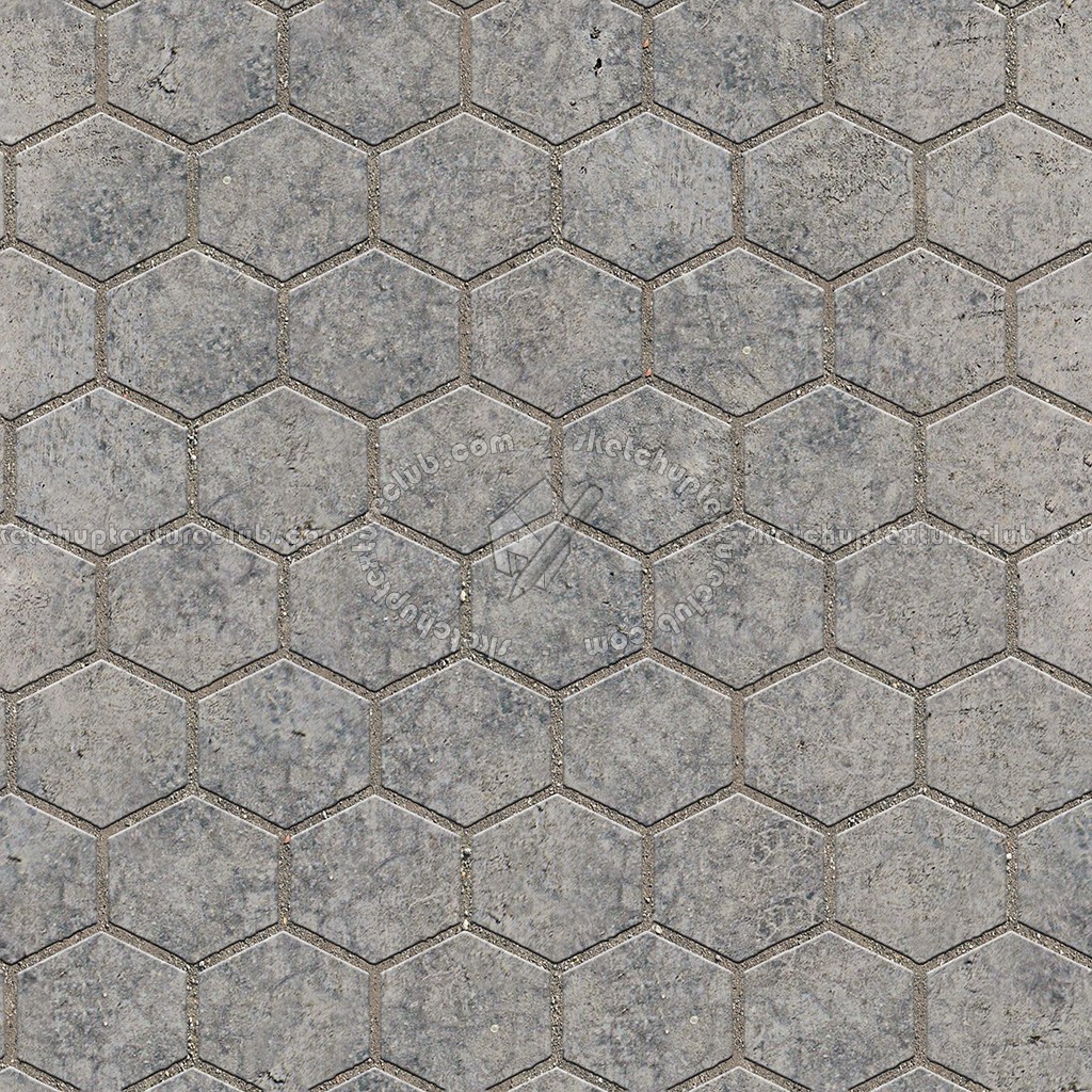 Textures   -   ARCHITECTURE   -   PAVING OUTDOOR   -   Hexagonal  - Dirty stone paving outdoor hexagonal texture seamless 06033 (seamless)