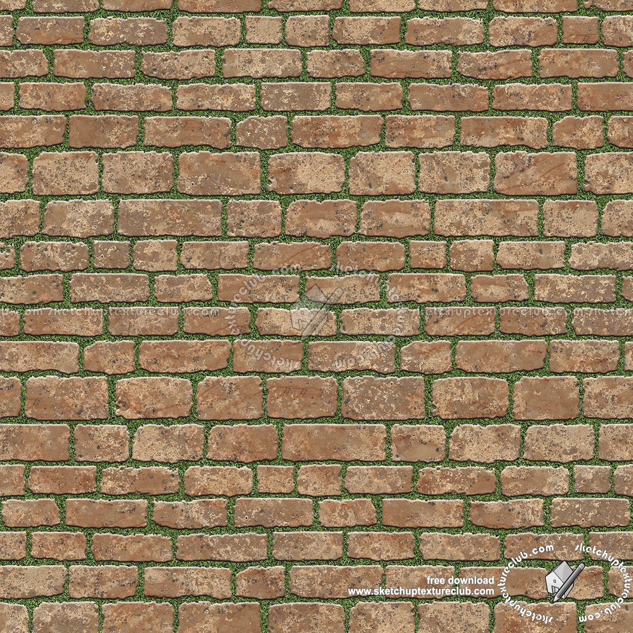 Textures   -   ARCHITECTURE   -   PAVING OUTDOOR   -   Parks Paving  - Park damaged terracotta paving texture seamless 18806 (seamless)