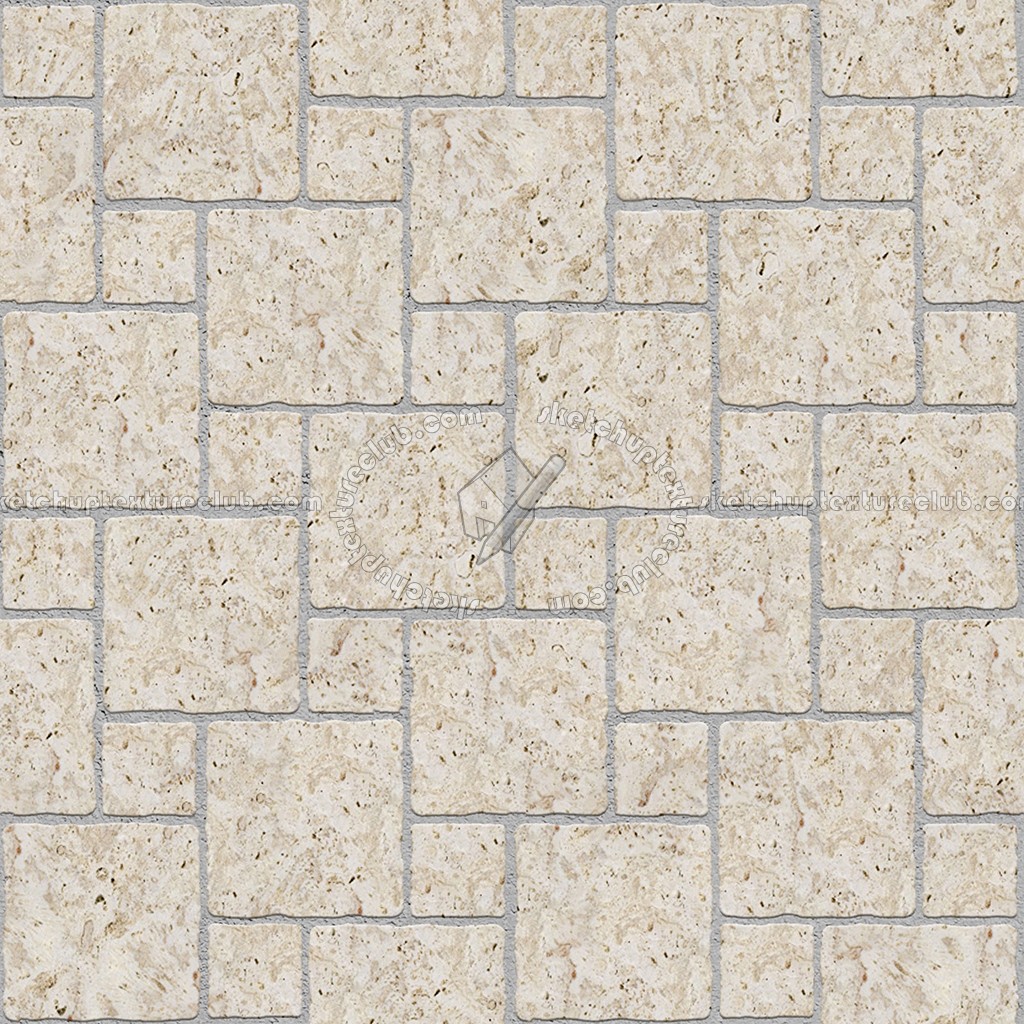 Textures - ARCHITECTURE - PAVING OUTDOOR - Marble - Roman travertine paving outdoor texture seamless 17823 (seamless)