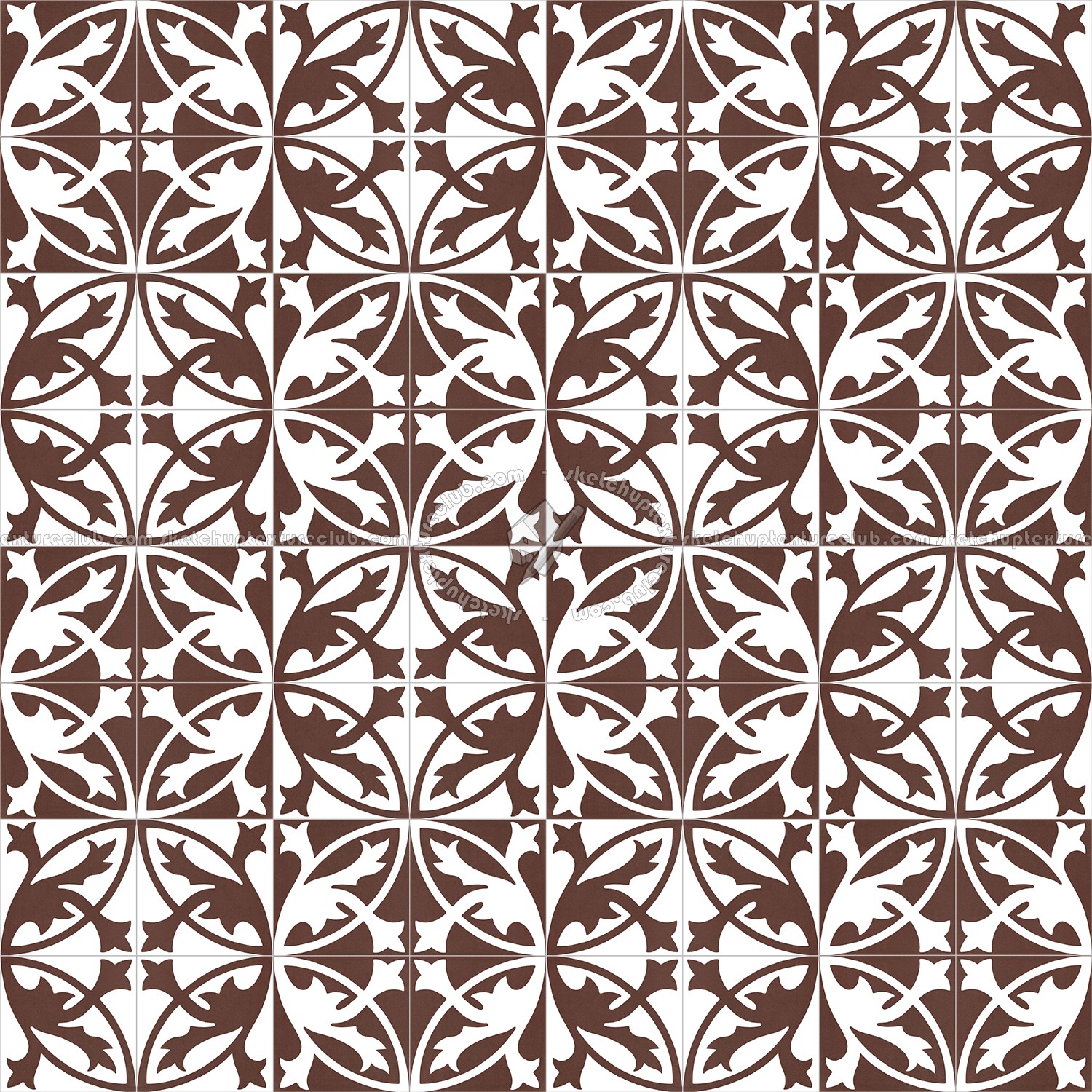 Textures   -   ARCHITECTURE   -   TILES INTERIOR   -   Cement - Encaustic   -   Encaustic  - Traditional encaustic cement ornate tile texture seamless 13487 (seamless)