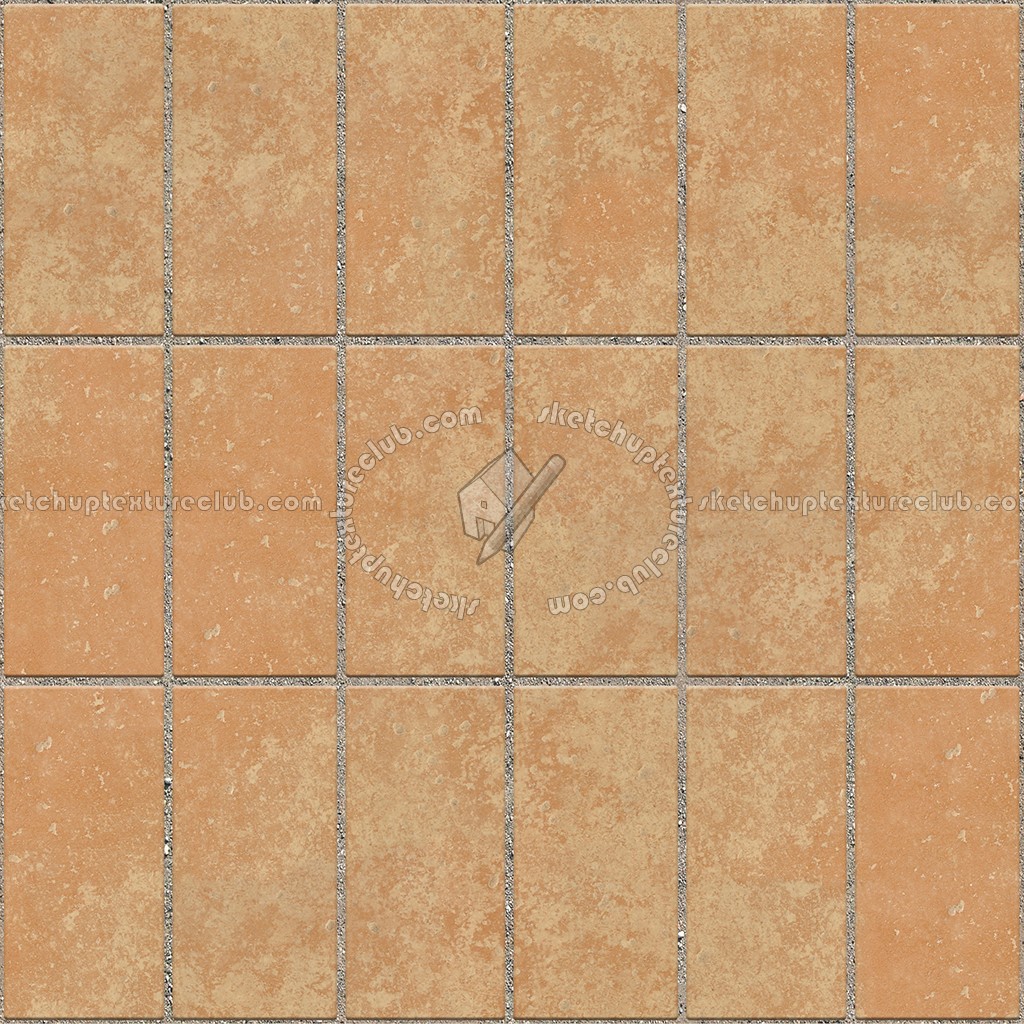 Textures - ARCHITECTURE - PAVING OUTDOOR - Terracotta - Blocks regular - Cotto paving outdoor regular blocks texture seamless 06691 (seamless)