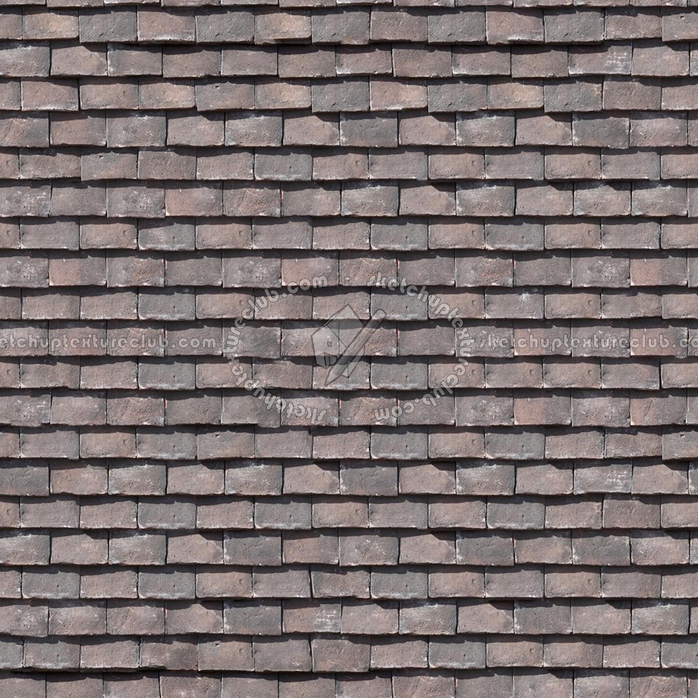 England old flat clay roof tiles texture seamless 03572