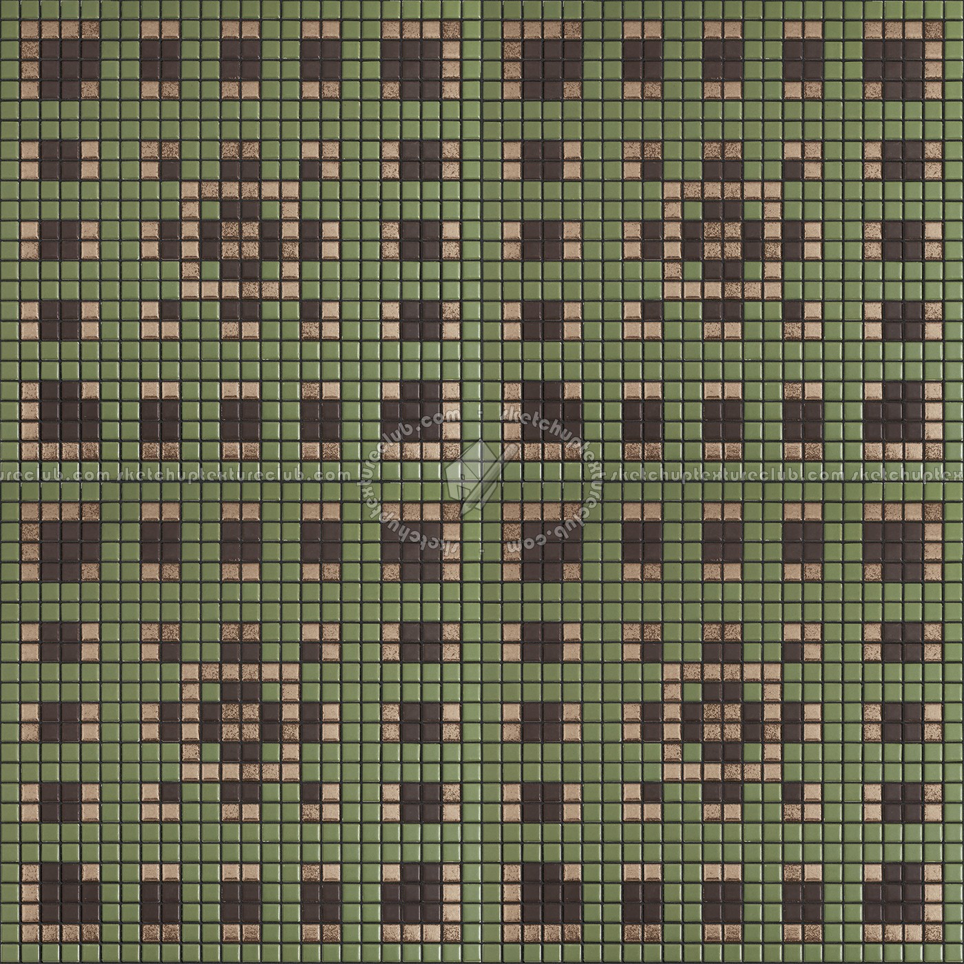 Textures - ARCHITECTURE - TILES INTERIOR - Mosaico - Classic format - Patterned - Mosaico patterned tiles texture seamless 15079 (seamless)