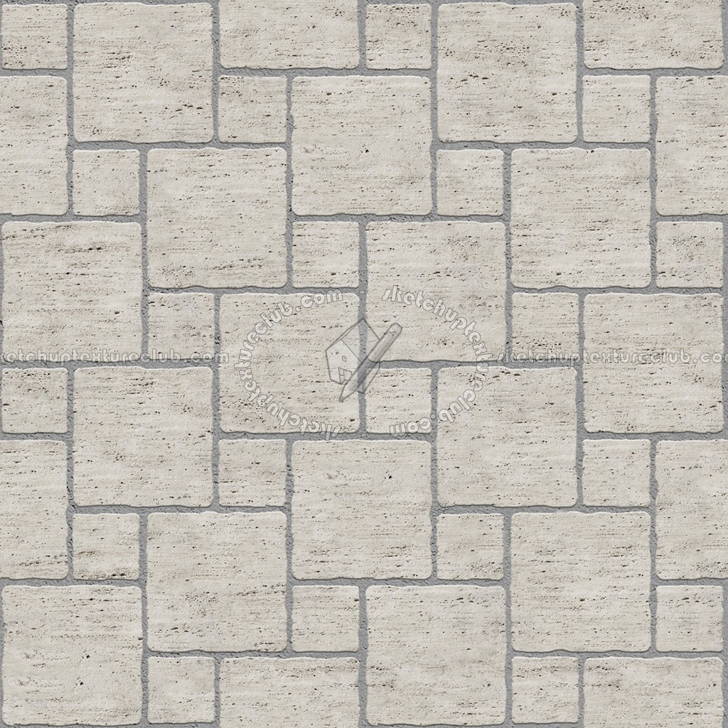 Textures   -   ARCHITECTURE   -   PAVING OUTDOOR   -   Marble  - Roman travertine paving outdoor texture seamless 17824 (seamless)