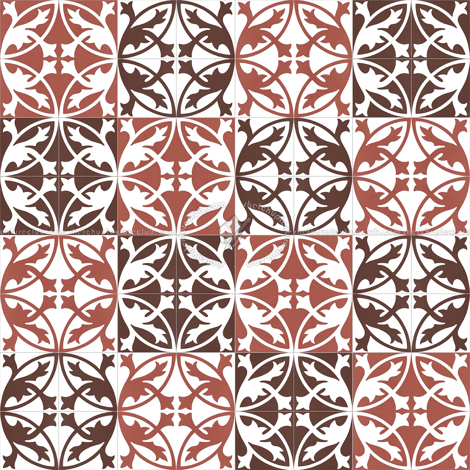 Textures   -   ARCHITECTURE   -   TILES INTERIOR   -   Cement - Encaustic   -   Encaustic  - Traditional encaustic cement ornate tile texture seamless 13488 (seamless)