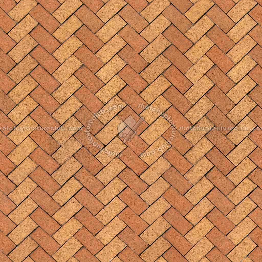 Textures   -   ARCHITECTURE   -   PAVING OUTDOOR   -   Terracotta   -   Herringbone  - Cotto paving herringbone outdoor texture seamless 16100 (seamless)