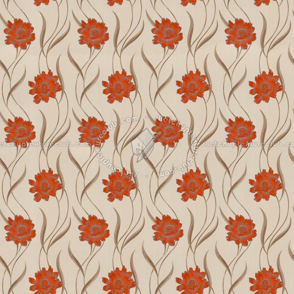 Textures   -   MATERIALS   -   WALLPAPER   -   Floral  - Floral wallpaper texture seamless 11035 (seamless)