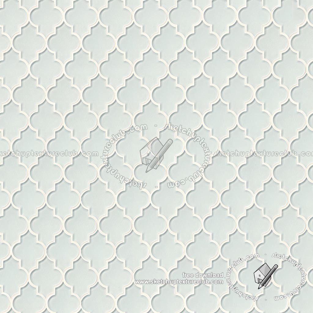 Textures   -   ARCHITECTURE   -   TILES INTERIOR   -   Ornate tiles   -   Geometric patterns  - Arabescque mosaic tile texture seamless 18915 (seamless)