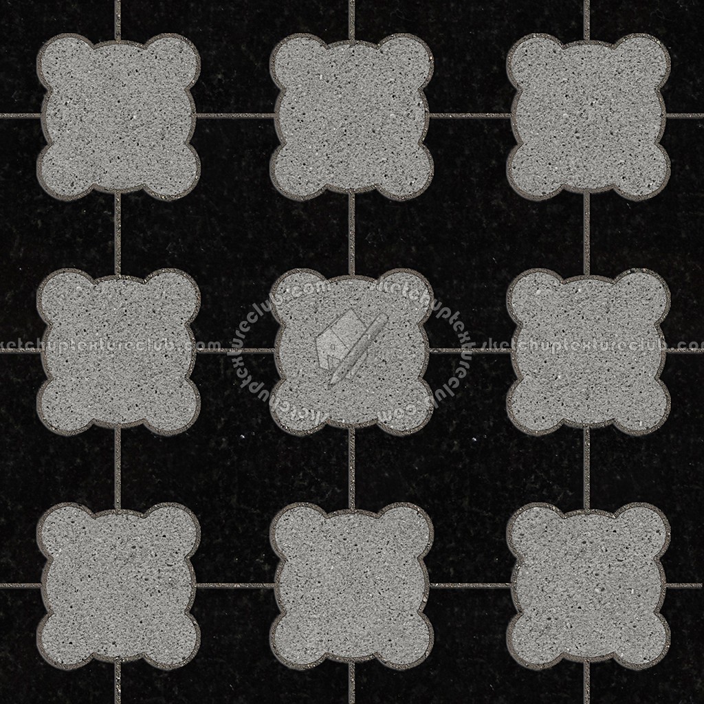 Textures - ARCHITECTURE - PAVING OUTDOOR - Marble - Black marble paving outdoor texture seamless 17827 (seamless)