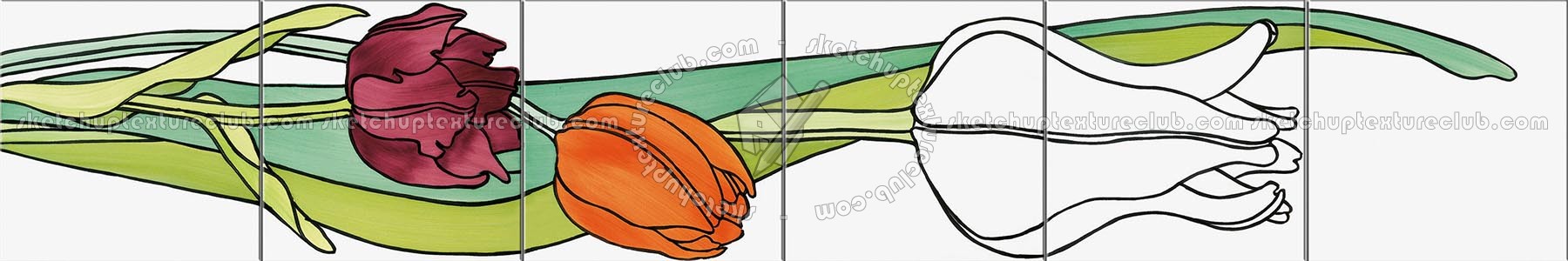 Textures   -   ARCHITECTURE   -   TILES INTERIOR   -   Ornate tiles   -   Floral tiles  - Ceramic floral tiles texture seamless 19218 (seamless)