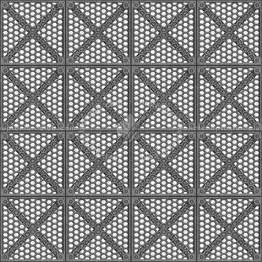 Textures   -   MATERIALS   -   METALS   -   Perforated  - Iron industrial perforate metal texture seamless 10528 (seamless)