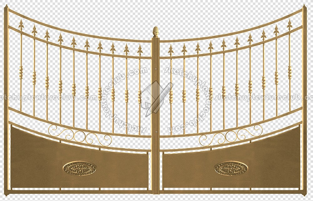 Textures   -   ARCHITECTURE   -   BUILDINGS   -   Gates  - Cut out gold entrance gate texture 18623