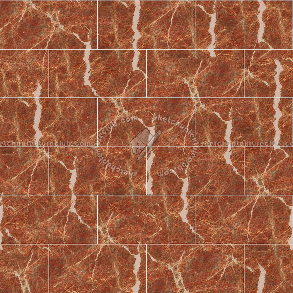 Textures - ARCHITECTURE - TILES INTERIOR - Marble tiles - Red - Damascus red marble floor tile texture seamless 14640 (seamless)