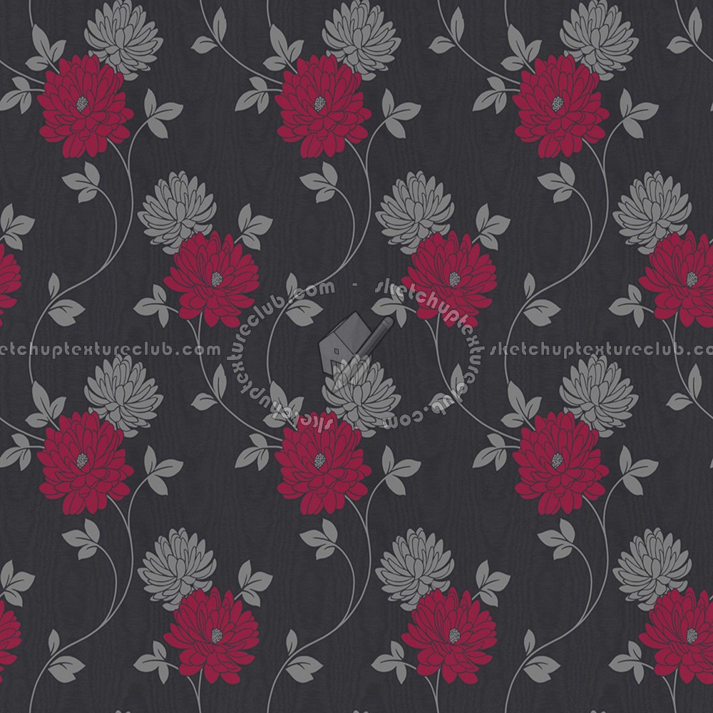Textures   -   MATERIALS   -   WALLPAPER   -   Floral  - Floral wallpaper texture seamless 11038 (seamless)