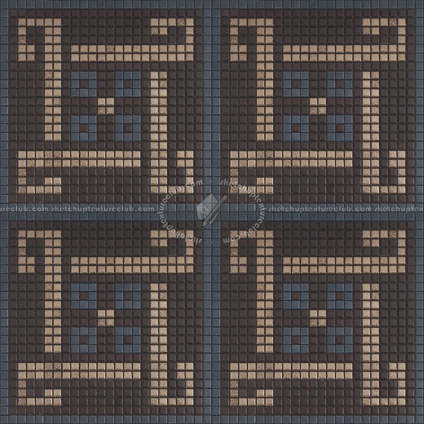 Textures   -   ARCHITECTURE   -   TILES INTERIOR   -   Mosaico   -   Classic format   -   Patterned  - Mosaico patterned tiles texture seamless 15083 (seamless)