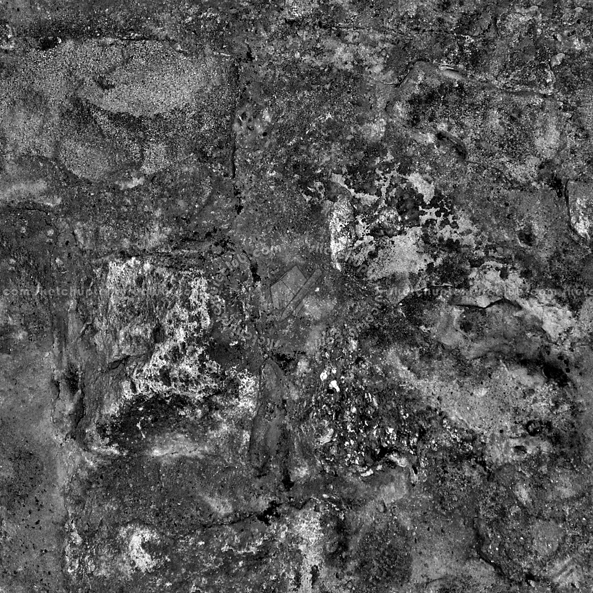Textures - NATURE ELEMENTS - ROCKS - Rock stone texture seamless 12677 - Bump