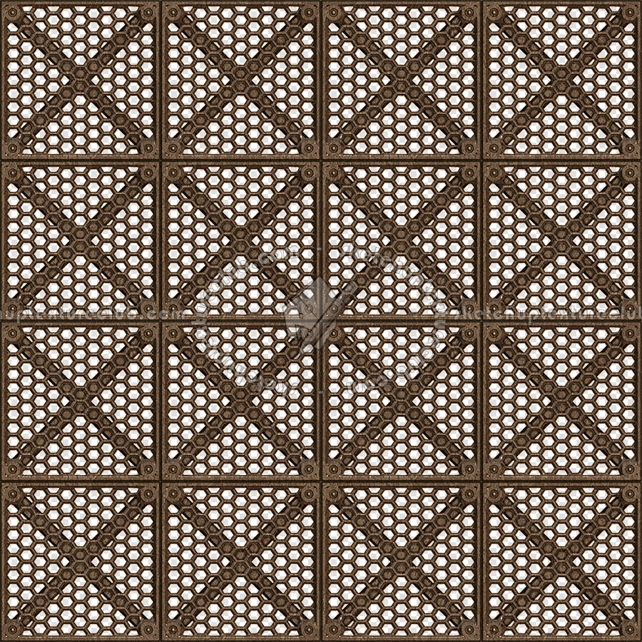 Bronze industrial perforate metal texture seamless 10530