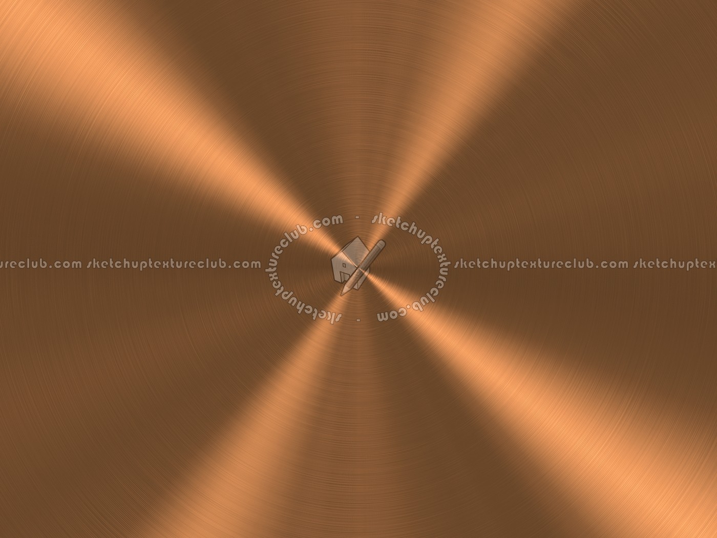 Textures - MATERIALS - METALS - Brushed metals - Copper radial brushed metal texture 09862