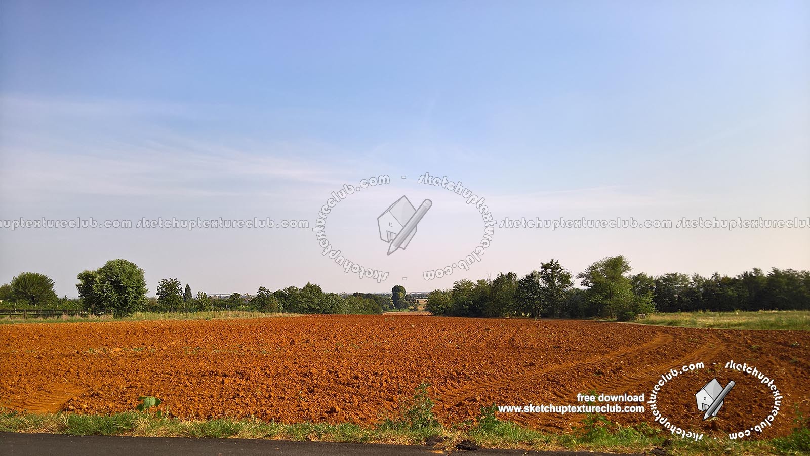 Textures   -   BACKGROUNDS &amp; LANDSCAPES   -   NATURE   -   Countrysides &amp; Hills  - Red land countrysides landscape texture 17980