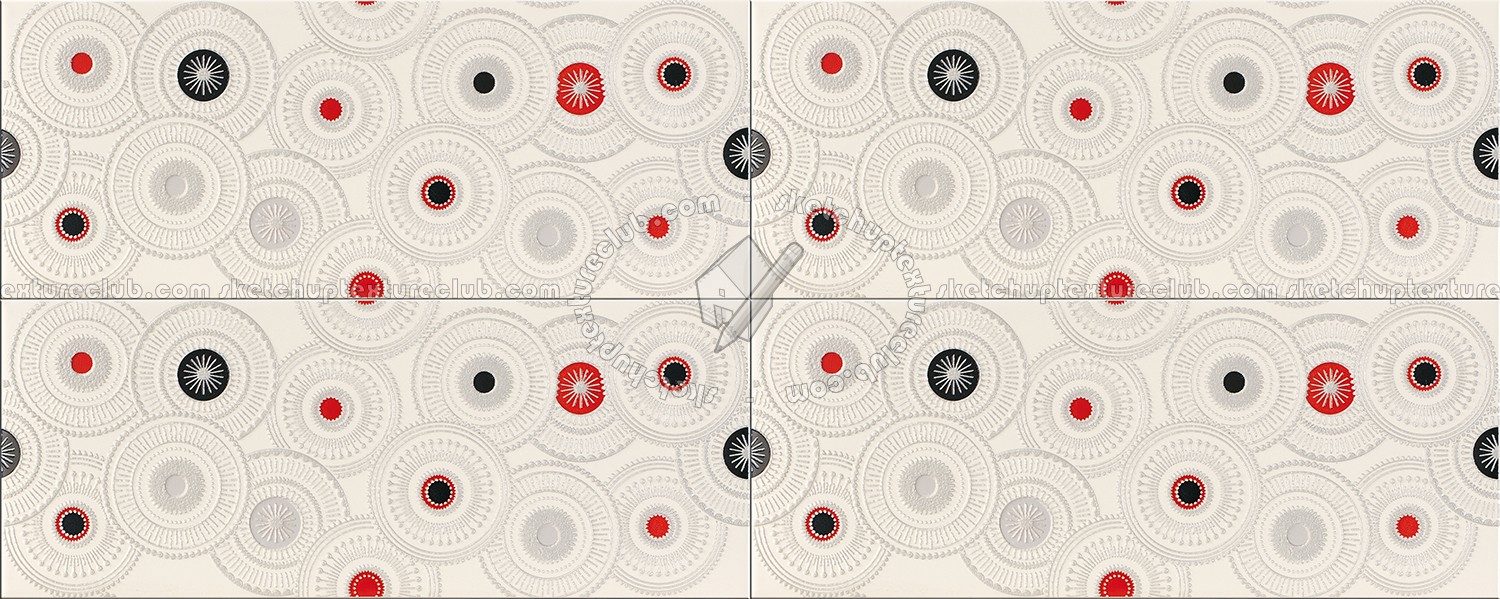 Textures - ARCHITECTURE - TILES INTERIOR - Coordinated themes - Series deco style tiles texture seamless 13952 (seamless)