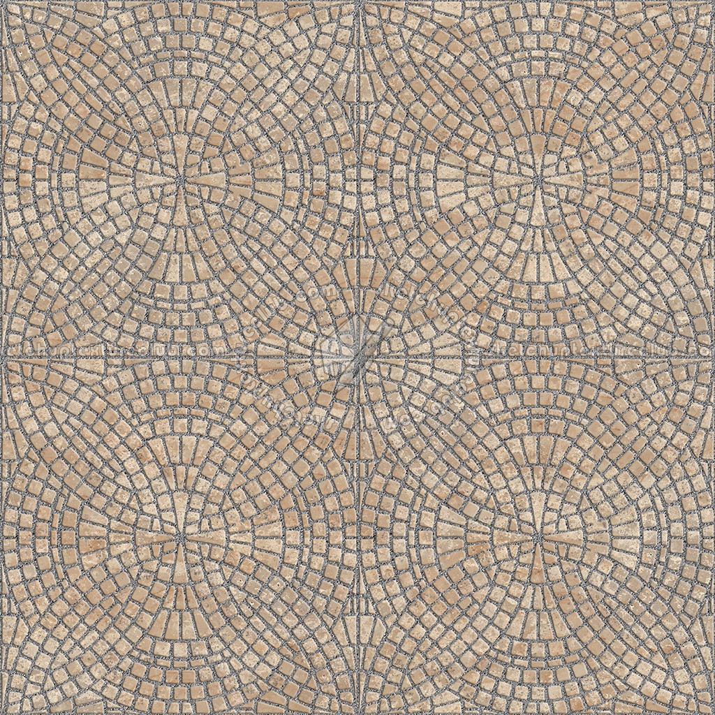 Textures - ARCHITECTURE - PAVING OUTDOOR - Pavers stone - Cobblestone - Cobblestone paving texture seamless 06465 (seamless)