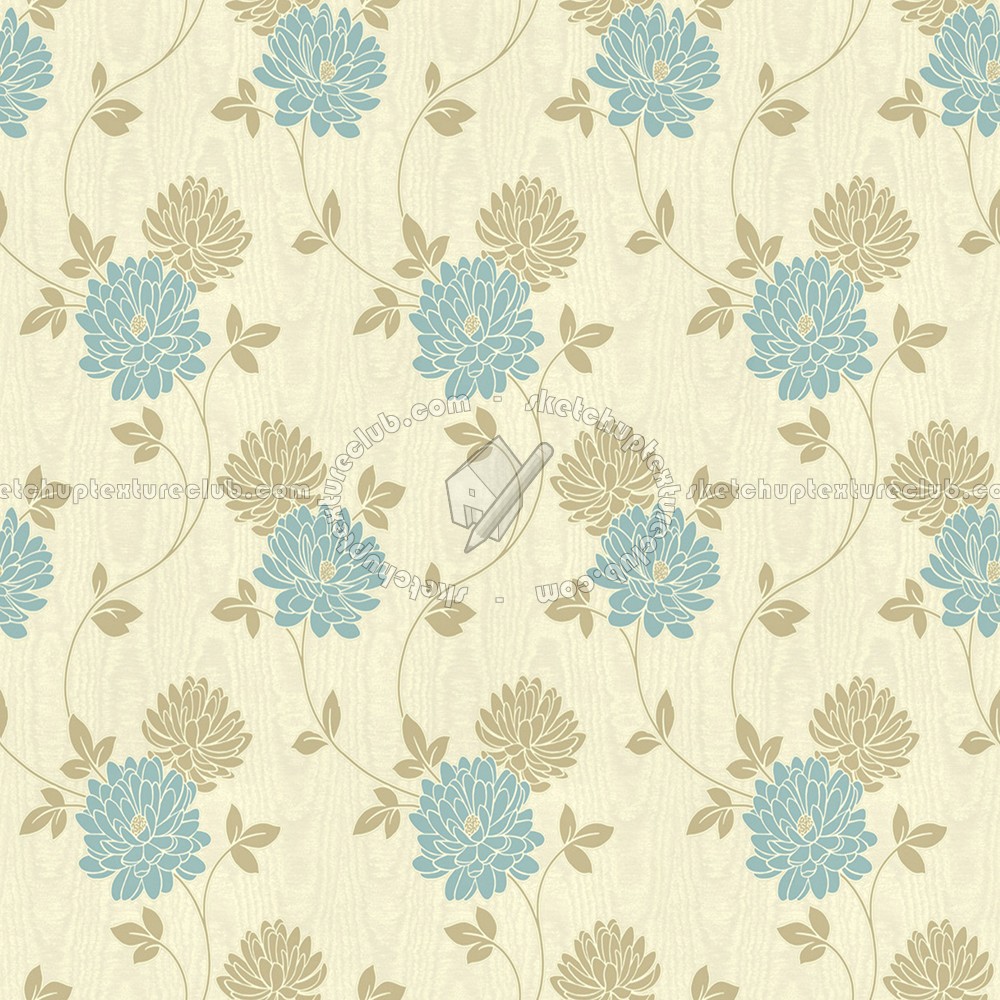 Textures   -   MATERIALS   -   WALLPAPER   -   Floral  - Floral wallpaper texture seamless 11040 (seamless)