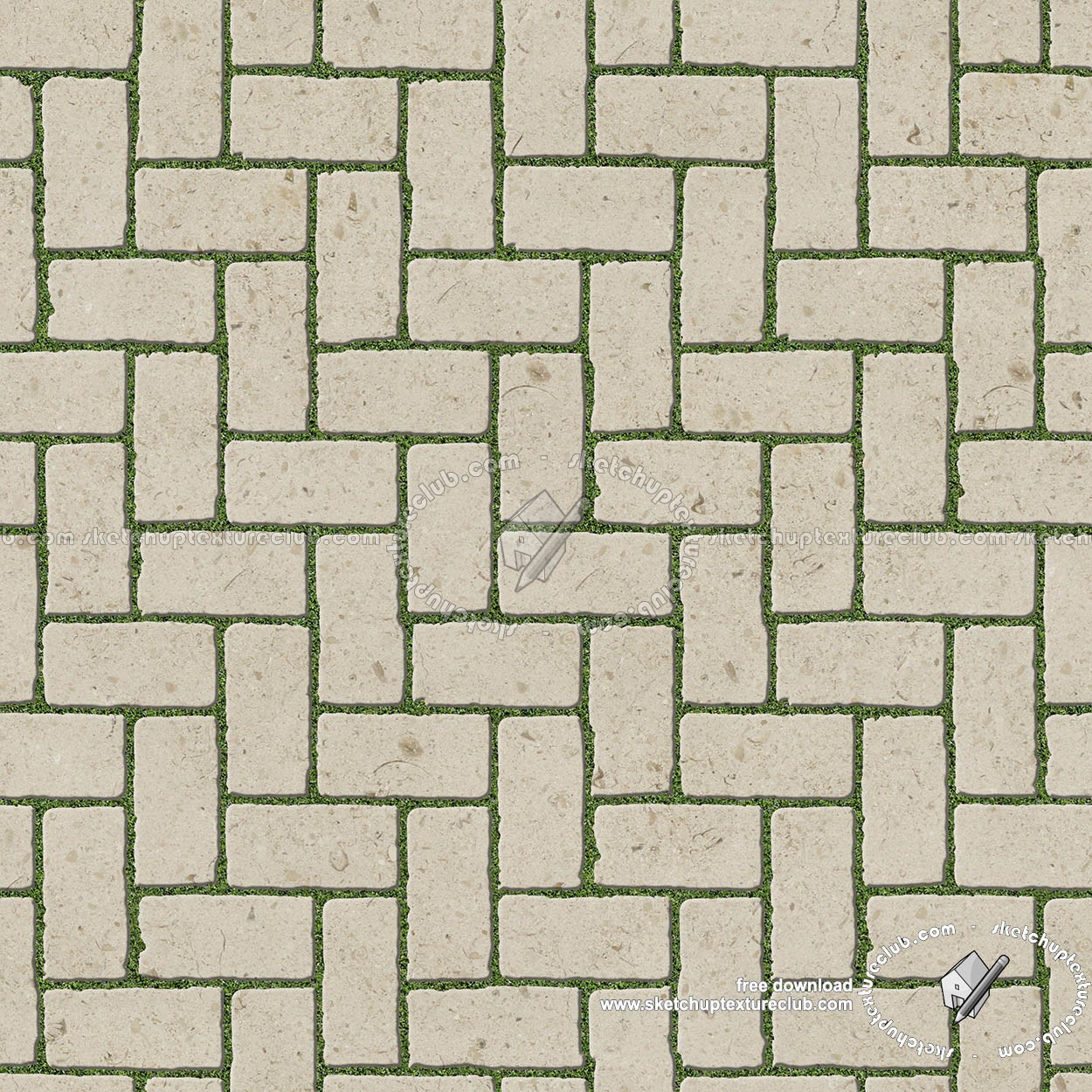 Textures   -   ARCHITECTURE   -   PAVING OUTDOOR   -   Parks Paving  - Limestone park paving texture seamless 18814 (seamless)