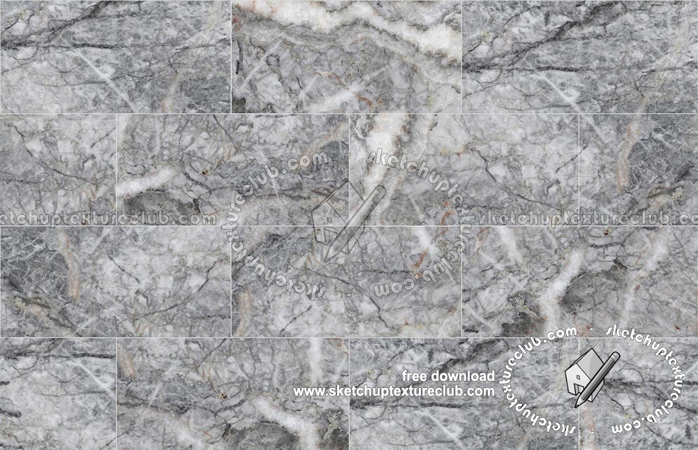 Textures - ARCHITECTURE - TILES INTERIOR - Marble tiles - Grey - Peach blossom carnian gray marble floor texture seamless 19122 (seamless)