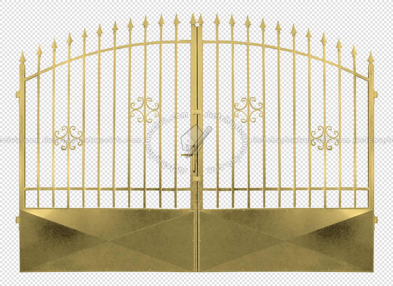 Textures   -   ARCHITECTURE   -   BUILDINGS   -   Gates  - Cut out gold entrance gate texture 18626