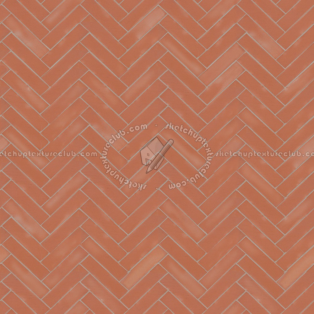 Textures - ARCHITECTURE - TILES INTERIOR - Terracotta tiles - Terracotta herringbone tile texture seamless 16069 (seamless)