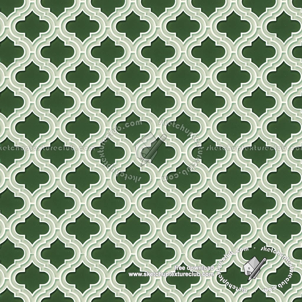 Textures   -   ARCHITECTURE   -   TILES INTERIOR   -   Ornate tiles   -   Geometric patterns  - Arabescque mosaic tile texture seamless 18920 (seamless)