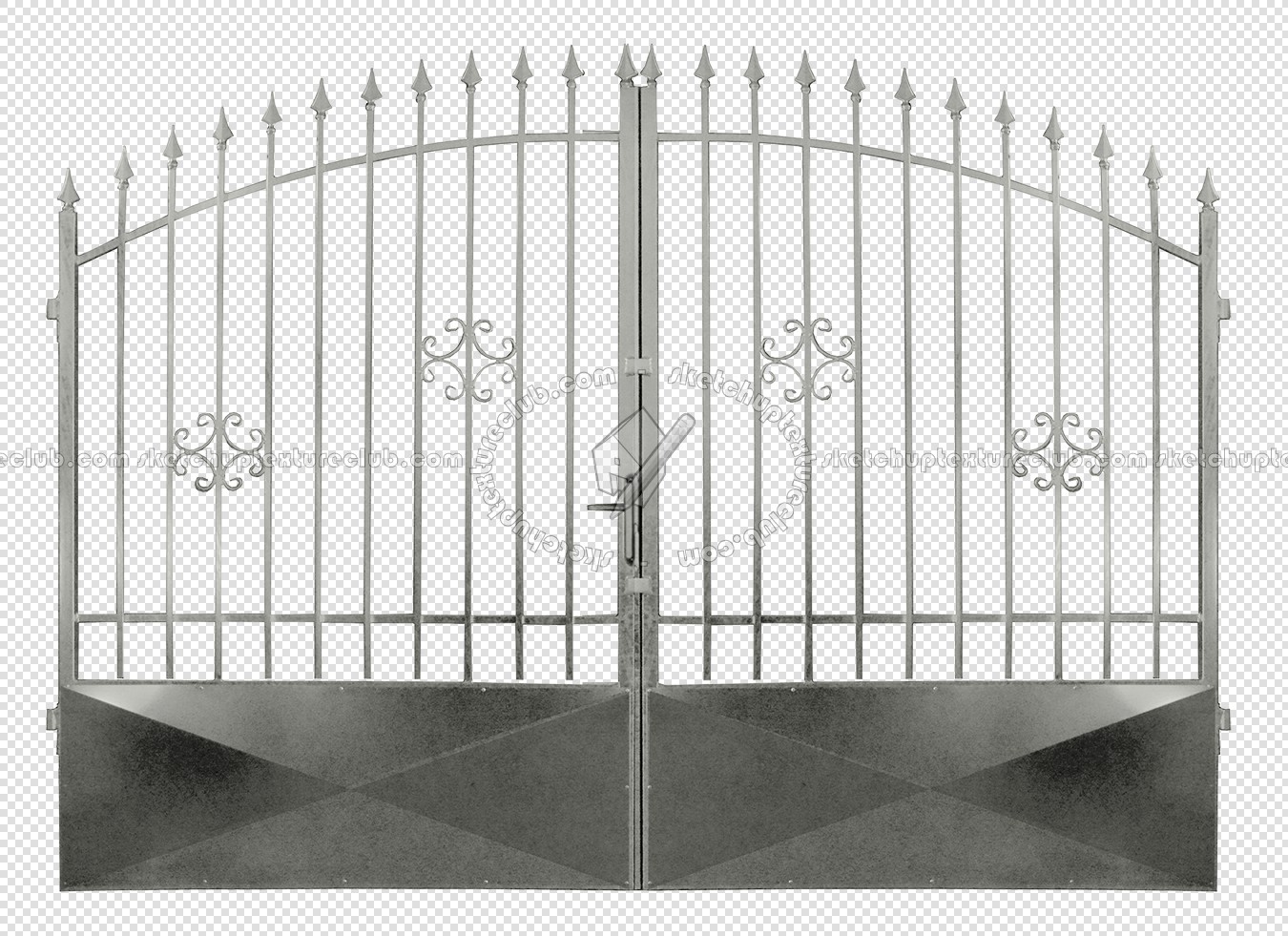 Textures   -   ARCHITECTURE   -   BUILDINGS   -   Gates  - Cut out silver entrance gate texture 18627