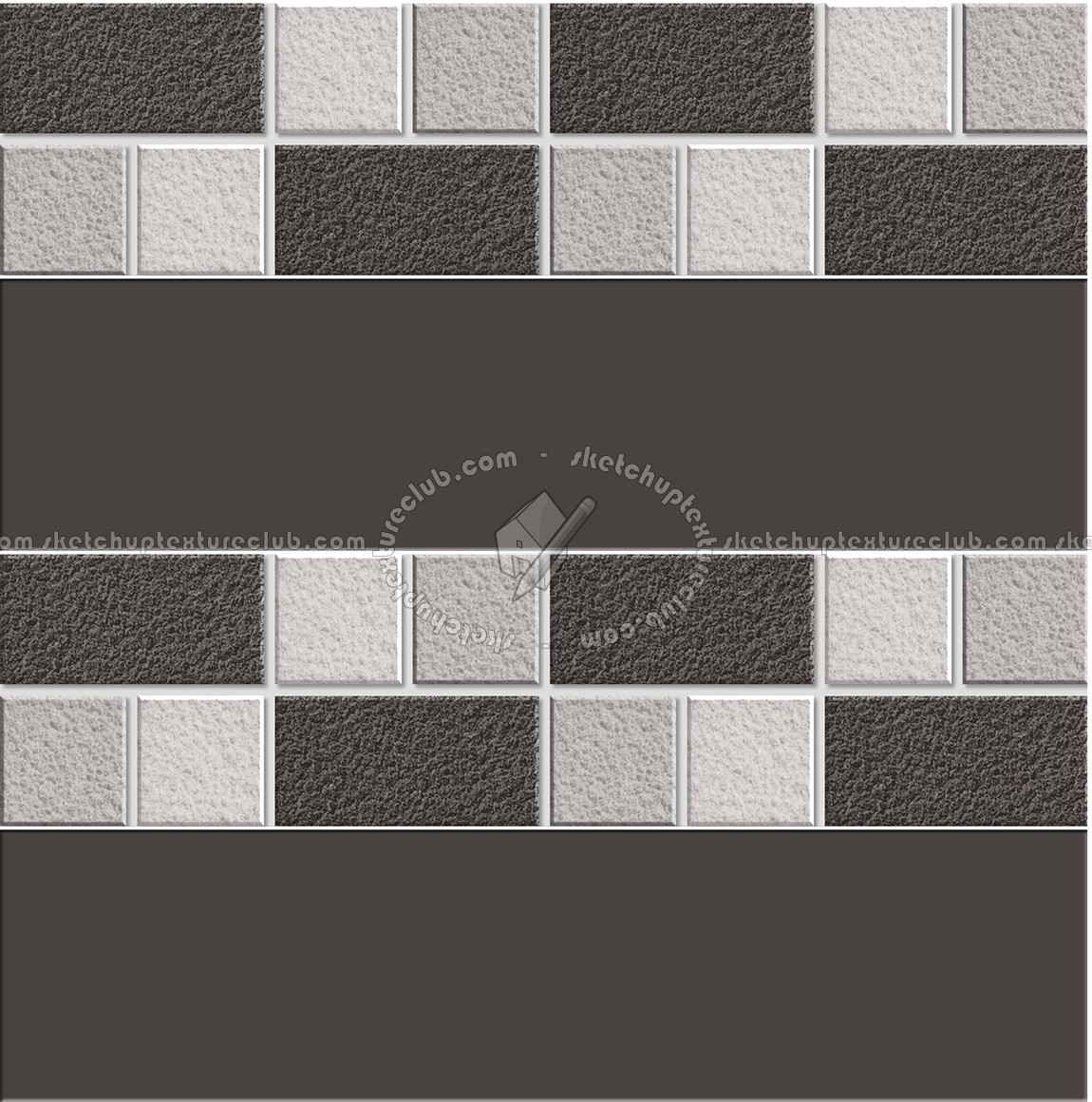 Textures - ARCHITECTURE - TILES INTERIOR - Mosaico - Mixed format - Mosaico mixed size tiles texture seamless 15595 (seamless)
