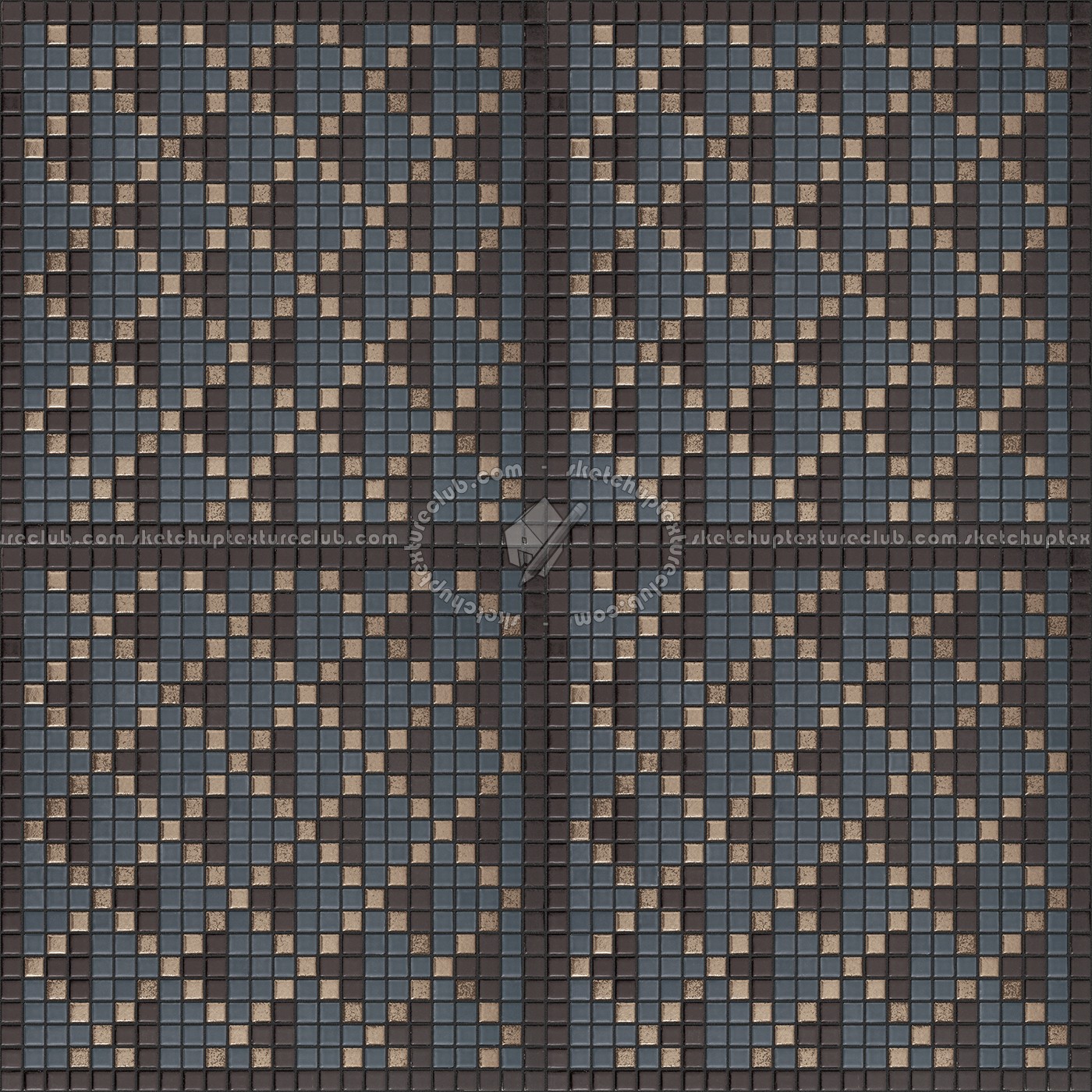 Textures - ARCHITECTURE - TILES INTERIOR - Mosaico - Classic format - Patterned - Mosaico patterned tiles texture seamless 15087 (seamless)