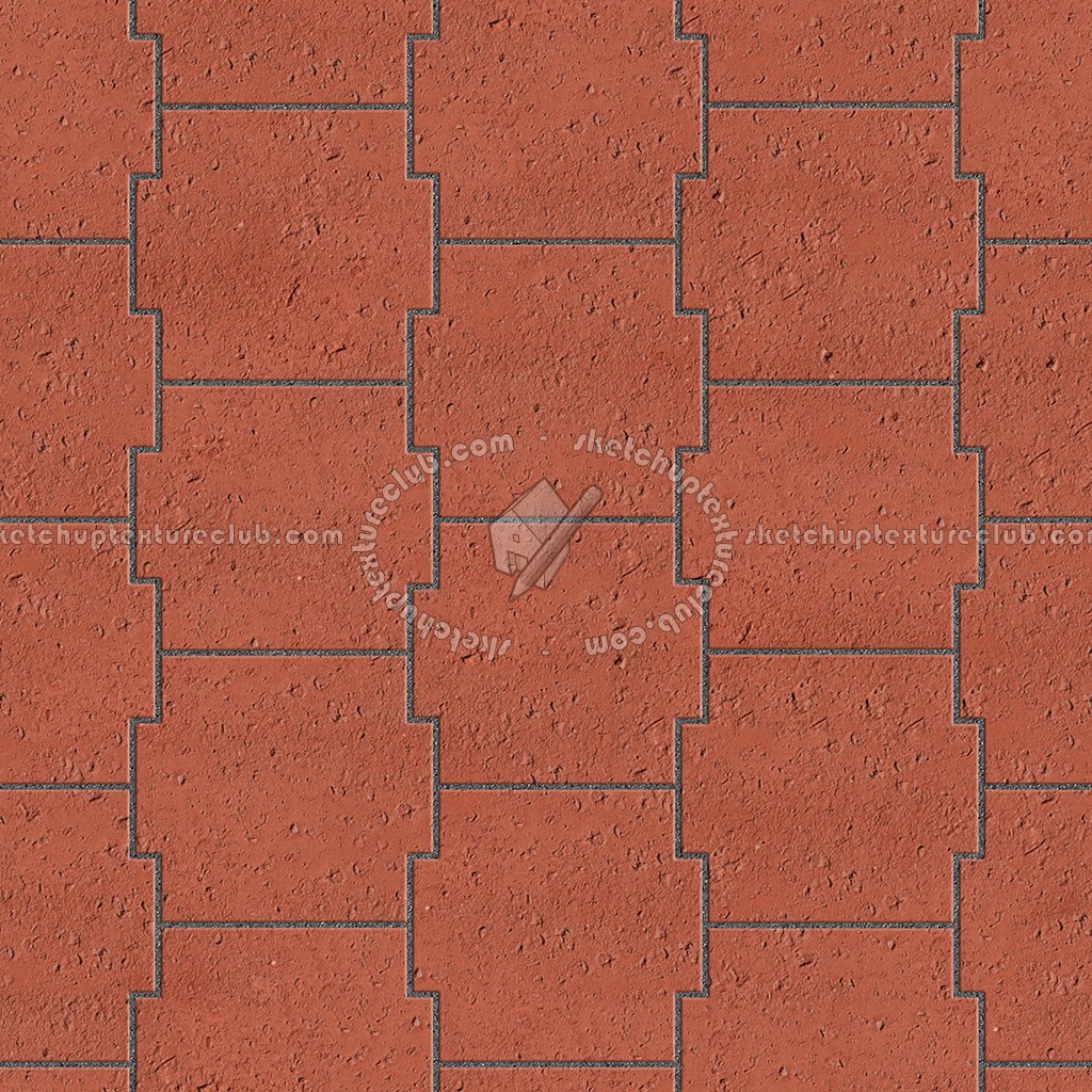 Textures - ARCHITECTURE - PAVING OUTDOOR - Terracotta - Blocks mixed - Paving cotto mixed size texture seamless 06628 (seamless)