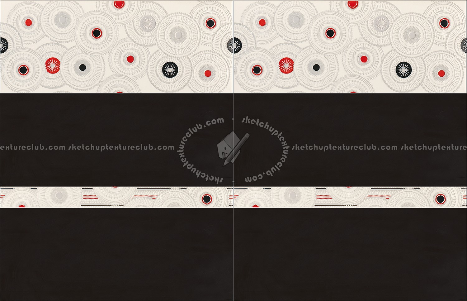 Textures - ARCHITECTURE - TILES INTERIOR - Coordinated themes - Series deco style tiles texture seamless 13955 (seamless)