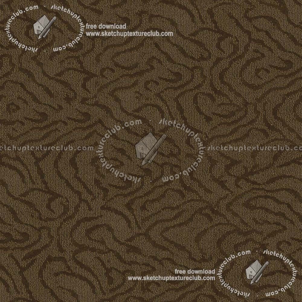 Textures - MATERIALS - CARPETING - Brown tones - Brown carpeting wave texture seamless 19486 (seamless)