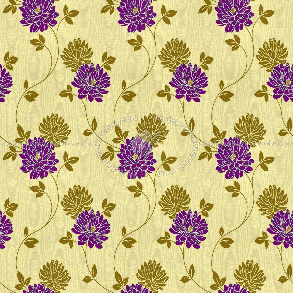 Textures   -   MATERIALS   -   WALLPAPER   -   Floral  - Floral wallpaper texture seamless 11043 (seamless)