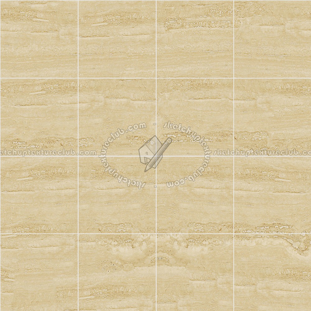 Textures - ARCHITECTURE - TILES INTERIOR - Marble tiles - Travertine - Roman travertine floor tile texture seamless 14722 (seamless)