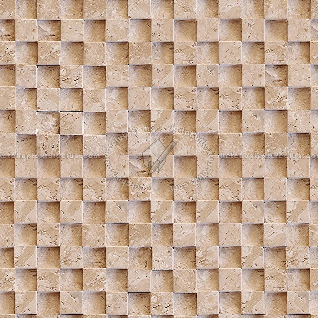 Textures - ARCHITECTURE - STONES WALLS - Claddings stone - Interior - Travertine cladding internal walls texture seamless 08090 (seamless)