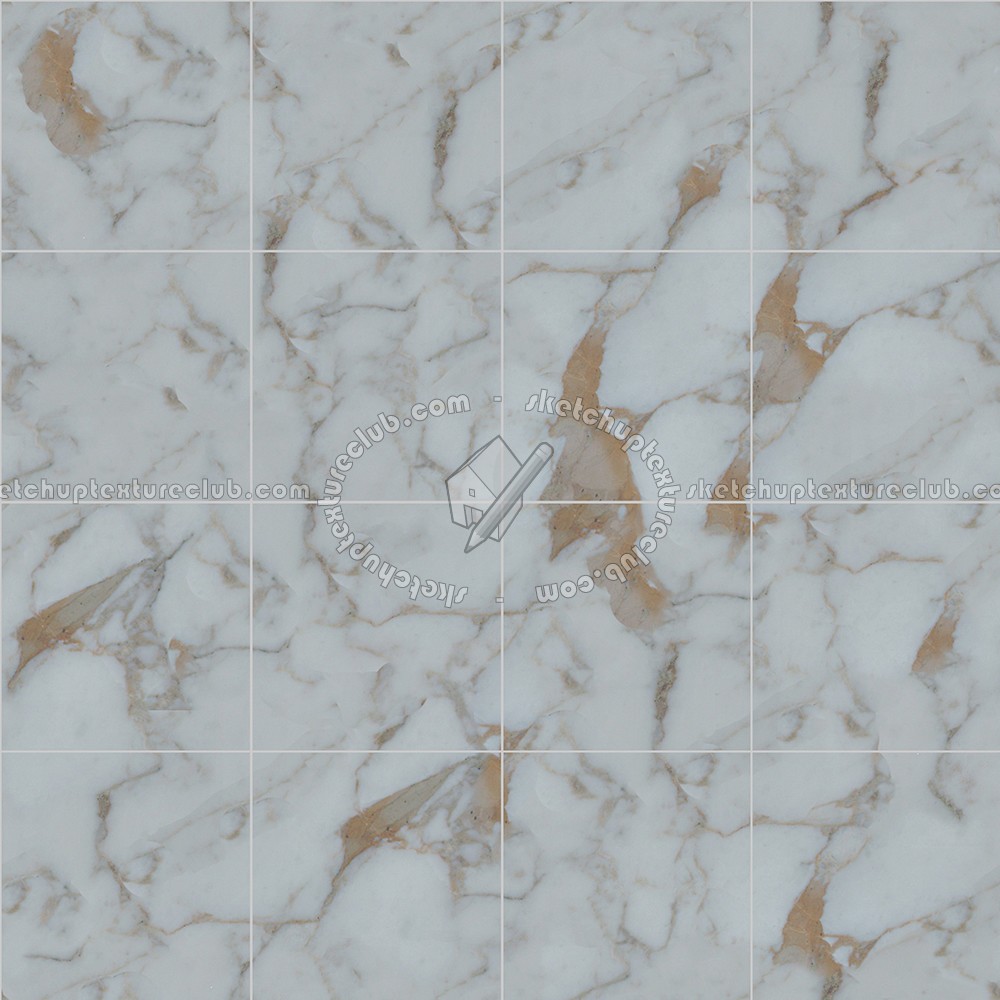 Textures - ARCHITECTURE - TILES INTERIOR - Marble tiles - White - Calacatta white marble floor tile texture seamless 14865 (seamless)